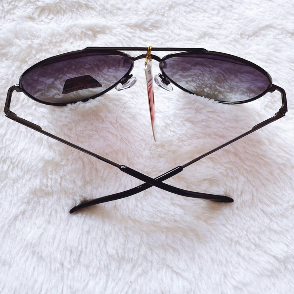 Felix Black W/Black Rim Polarized Aviator Sunglasses - Picture 11 of 13